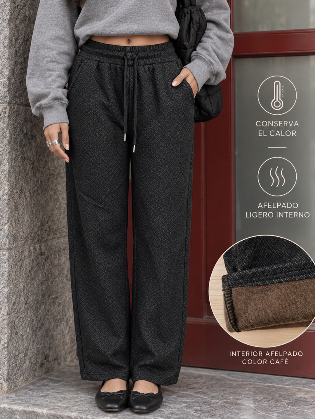AD2652 Pantalón con forro afelpado 15685