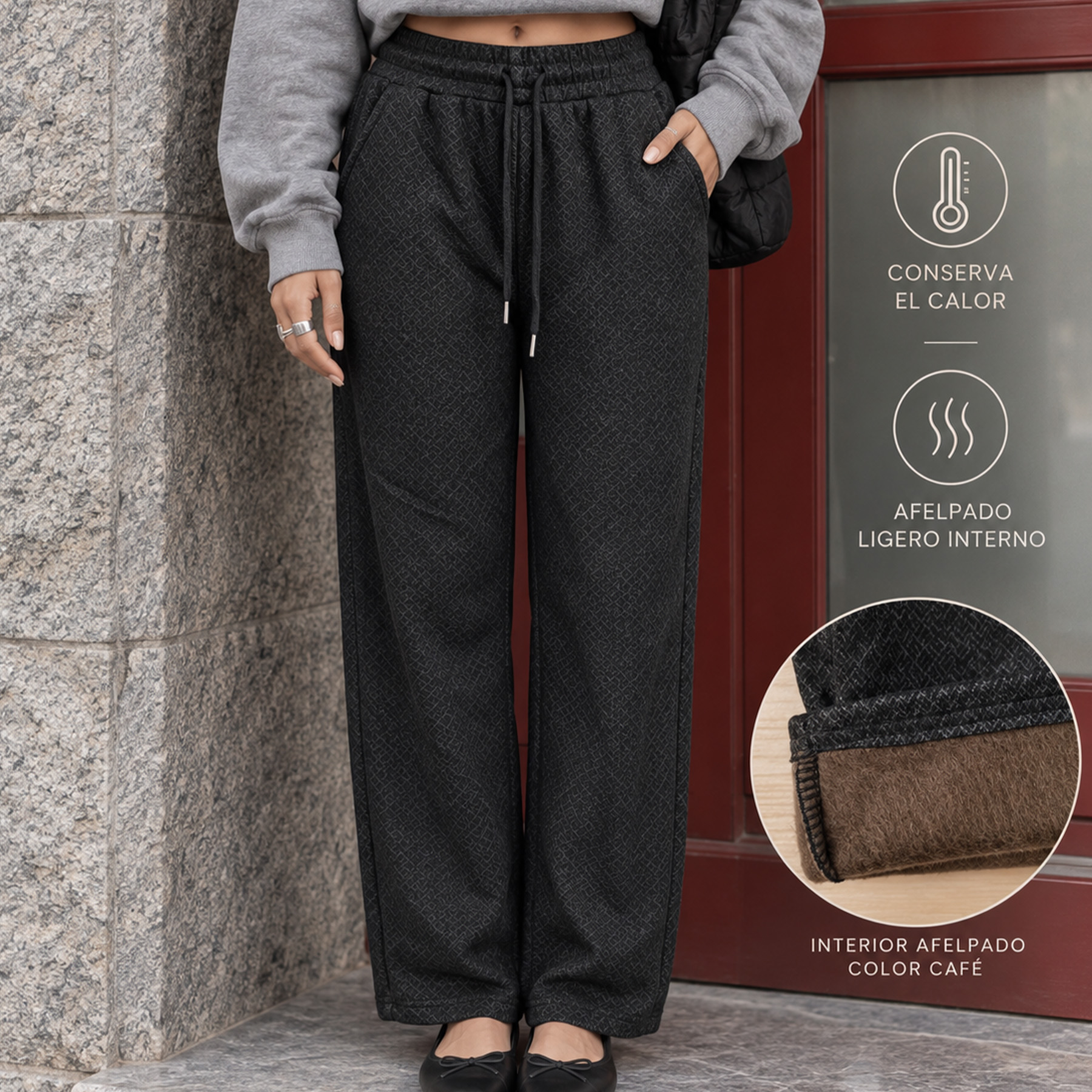 AD2652 Pantalón con forro afelpado 15685